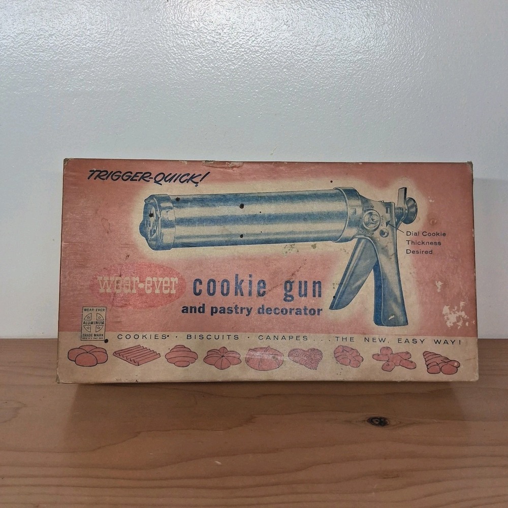 Vintage Wear-Ever Cookie Gun & Pastry Decorator‎ Thickness Control 3365